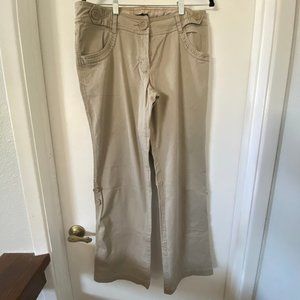 H & M Adjustable Tan Cotton Pants